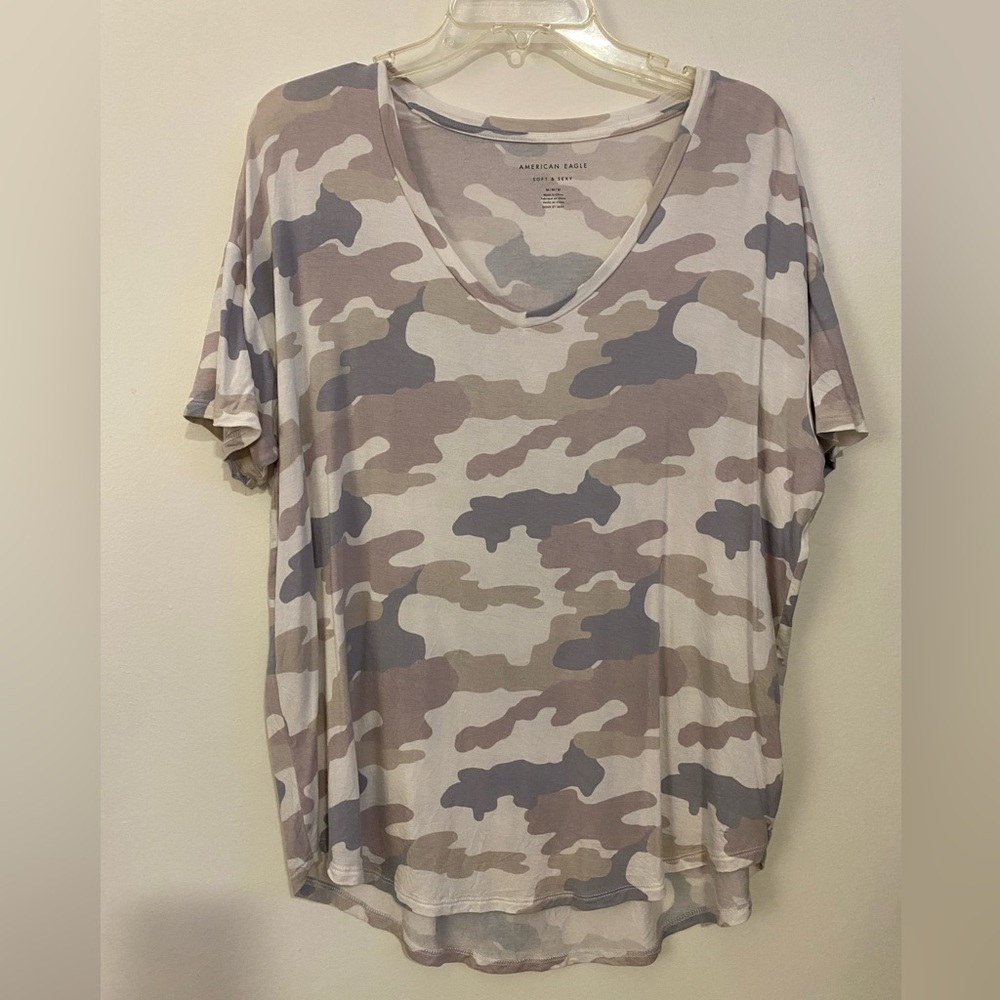 Camo American Eagle Soft & Sexy Shirt